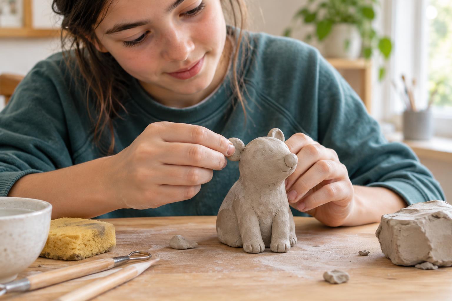 Shaping Your First Small Sculpture with Air-Dry Clay